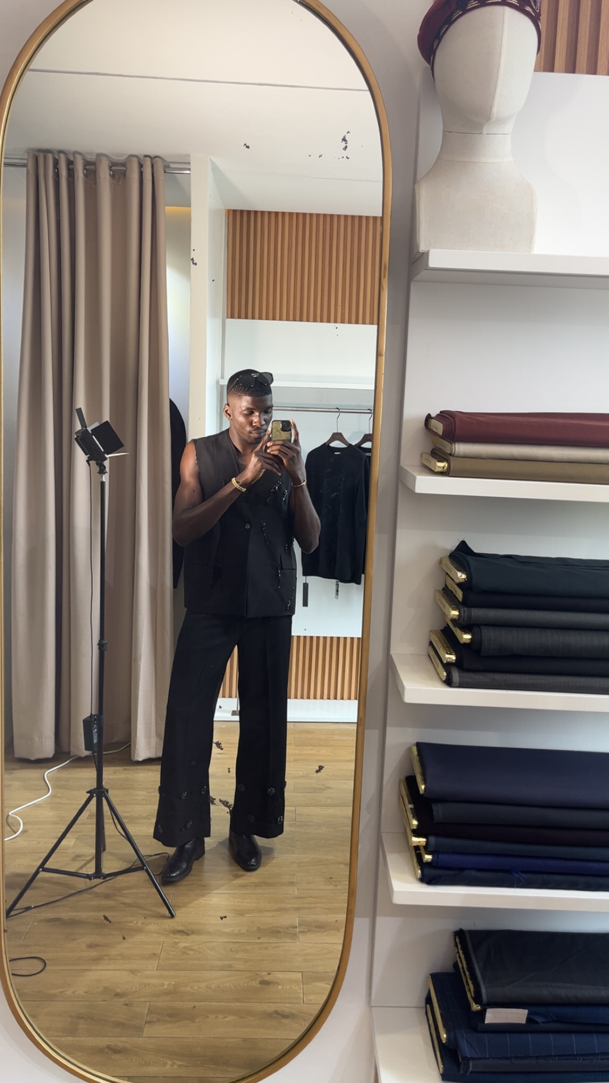 In house model for Fujah brand content shoots
