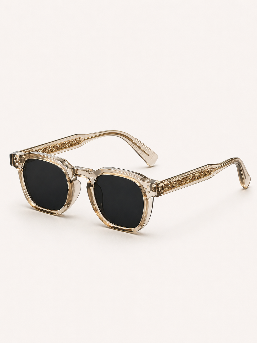 Stylish Polygonal Full Rim PC Lens Glasses for Men - Retro Boho