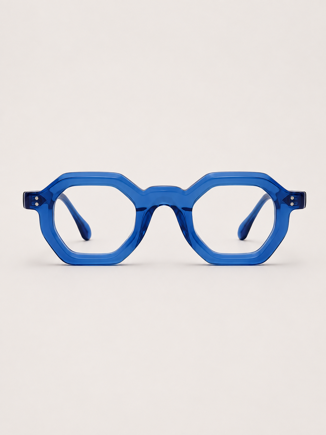 Men Retro Octagon Acetate Glasses Frame T