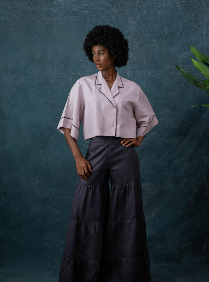 Linen Crop Co-Ord Set