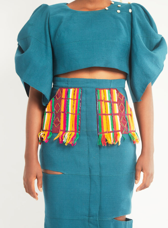 Midi Skirt With Cutout Detail