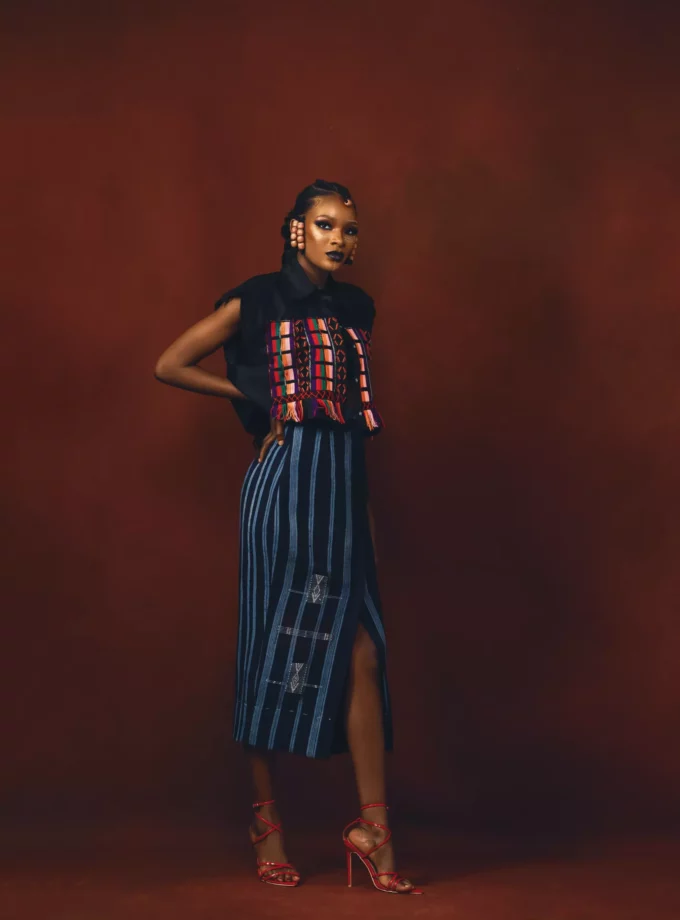Sleeveless Fulani Crop Top